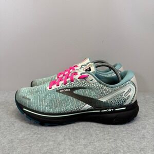 Brooks Ghost 14 Womens Shoes Size 8.5 Blue & Pink Running Sneakers 1203561B141